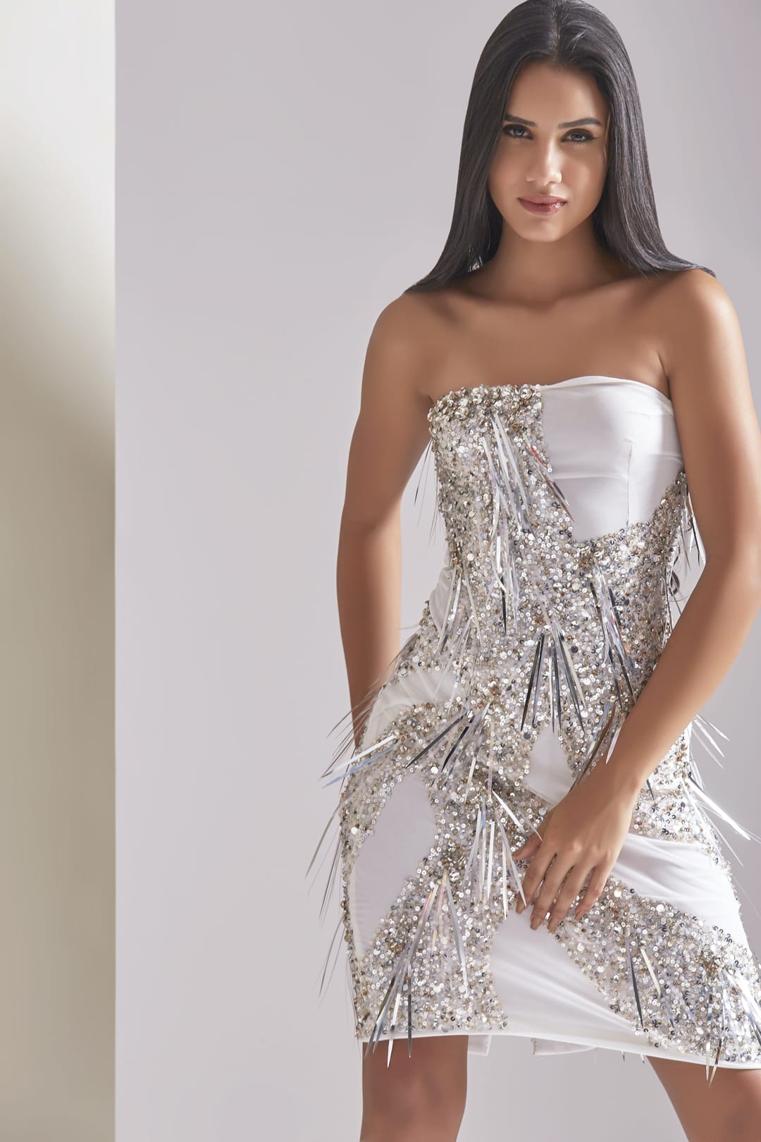 The Rebeka Sequin Party Dresses - Reema Anand Label