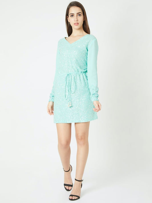 The Ice Blue Kaftan Dresses for Women - Reema Anand Label