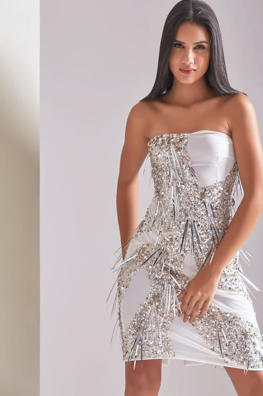 The Rebeka Sequin Party Dresses - Reema Anand Label