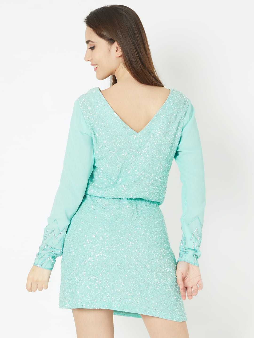 The Ice Blue Kaftan Dresses for Women - Reema Anand Label