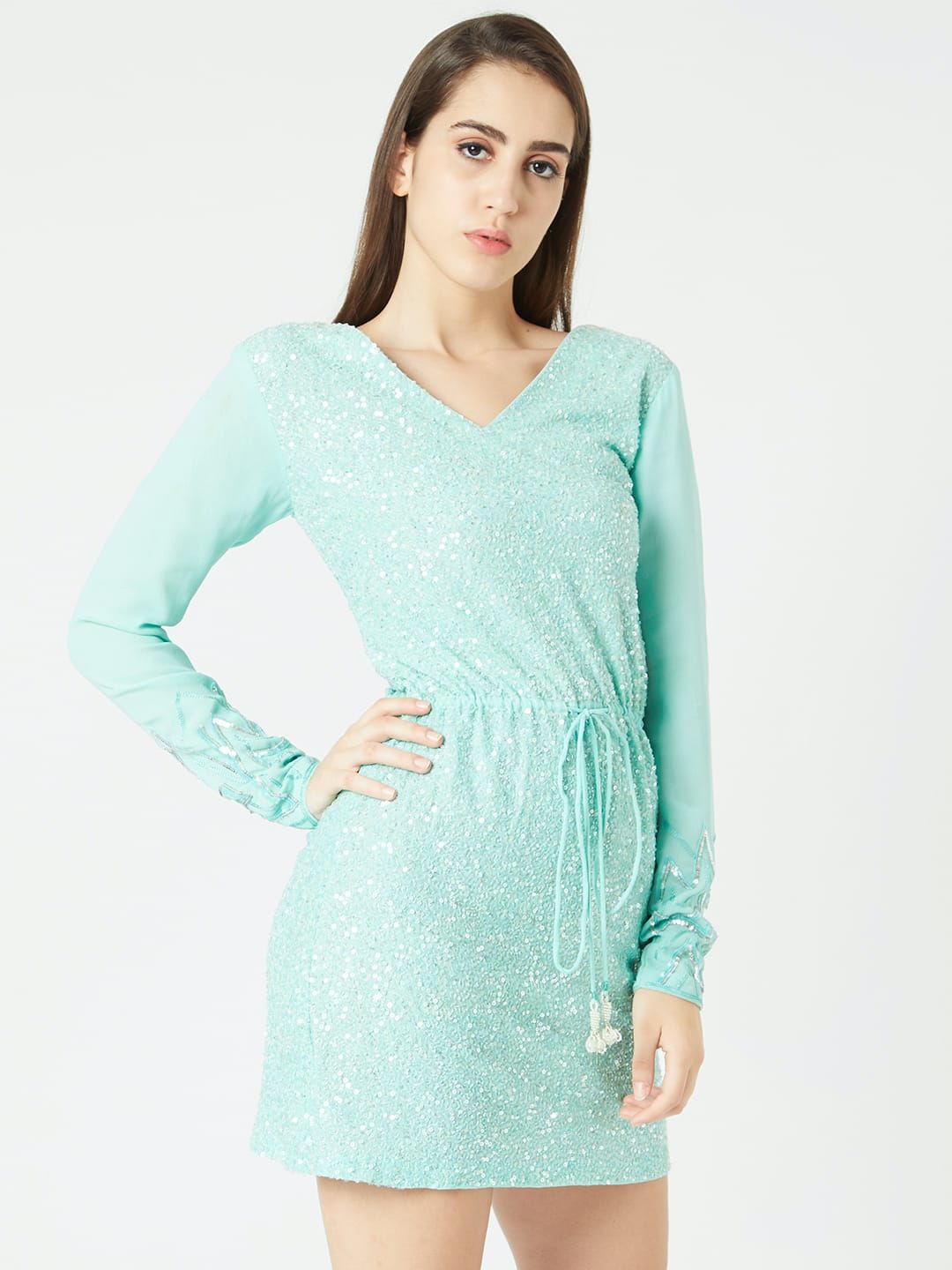 The Ice Blue Kaftan Dresses for Women - Reema Anand Label