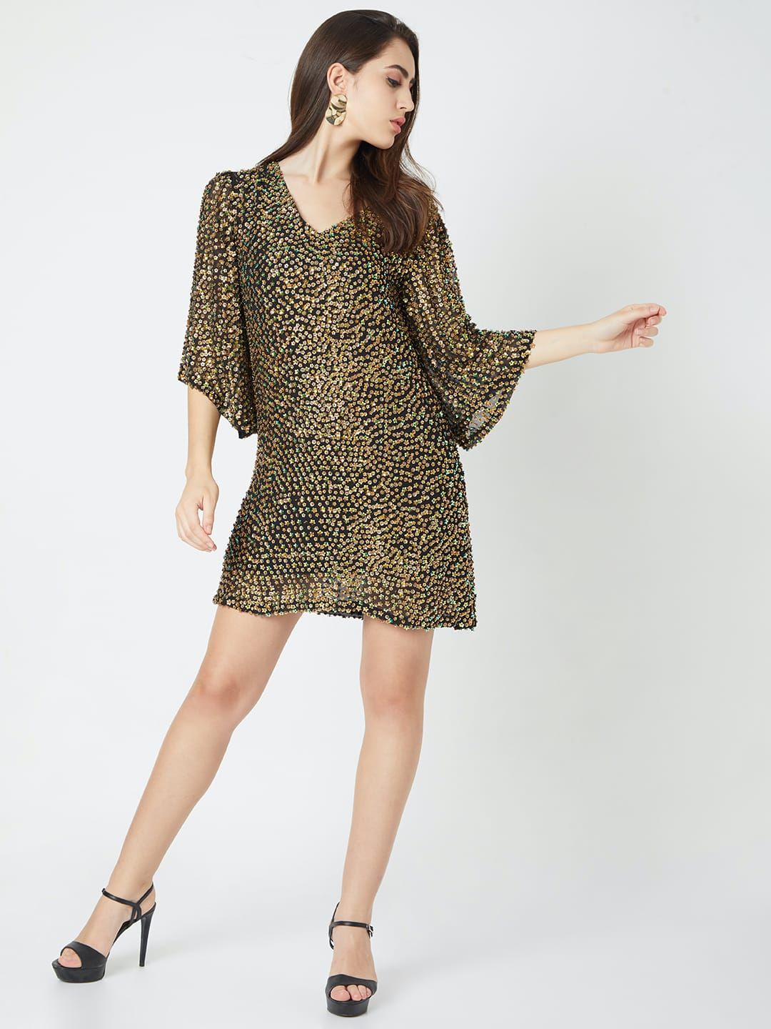 The Zahara Sequin Party Dresses - Reema Anand Label